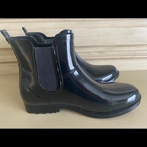 Michael Kors Black Rain Boots Womens Size 9
